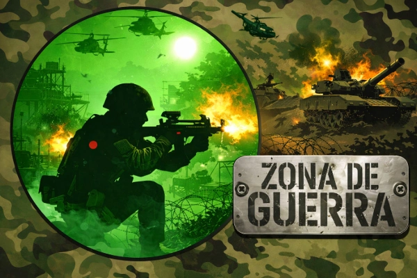 Escenario Zona de Guerra de paintball en San Antonio de Benagéber, Valencia, con ambientación militar y combate táctico